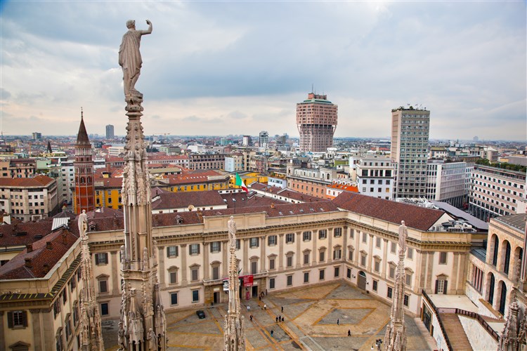 Vista dal Duomo di Milano